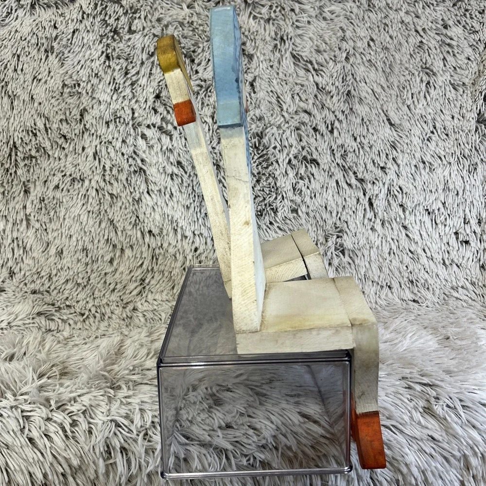 Duck Goose Pair Mates Male Female Shelf Sitters Handmade Vtg‎ Granny Primitive